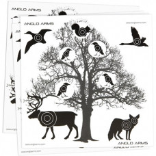Anglo Arms Tree AIR GUN TARGETS Pack of 50 Card Targets 14cm