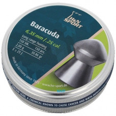 H&N Baracuda Pellets 6.35mm .25 Calibre 30.86 grain Tin of 150